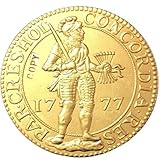 [Artesanía]: Esta moneda conmemorativa está meticulosamente elaborada mediante tecnología de galvanoplastia, lo que le da una apariencia brillante y suave con detalles exquisitos. Ambas caras presentan un diseño único de relieve completo, lo que garantiza su belleza duradera.