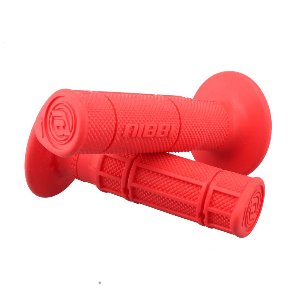 NIBBI Motorcycle Hand Grips 7/8" 22mm 24mm Dirt Bike Grips Universal Motorcycle Handlebar Grips ATV Twist Throttle Non-Slip Rubber Racing Grip for Motocross