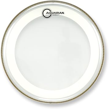 Aquarian Drumheads MRS2-18 Super-2 Clear with Studio-X Ring 18-inch Tom Tom Drum Head