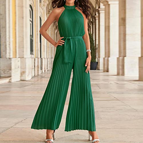 Mono de mujer casual plisado para lucir fresca en terrazas y paseos de verano 3