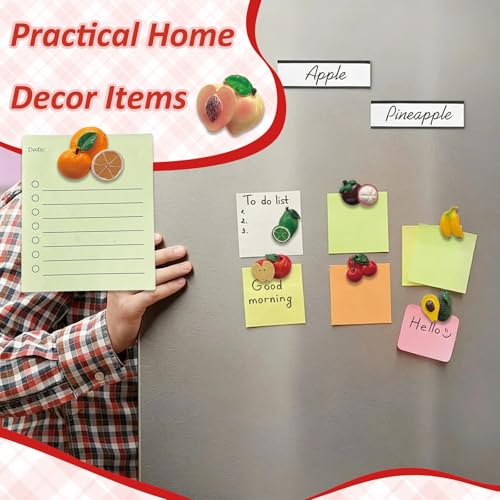 Set 10 Imánes Decorativos de Frutas para Refrigerador miniatura 7