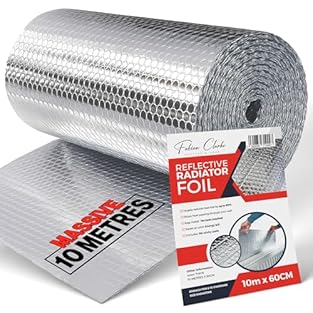 📉 KEEP ENERGY BILLS DOWN: With energy bills rising, this radiator foil reflector roll is a cost-effective way to keep heat inside your home. Installed behind your radiator, up to 90% of heat is reflected back into your room. This heat reflective insu...
