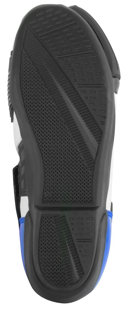 Bogotto Race-X Motorrad Stiefel, weiß/blau/schwarz, 42 | Atmungsaktiv