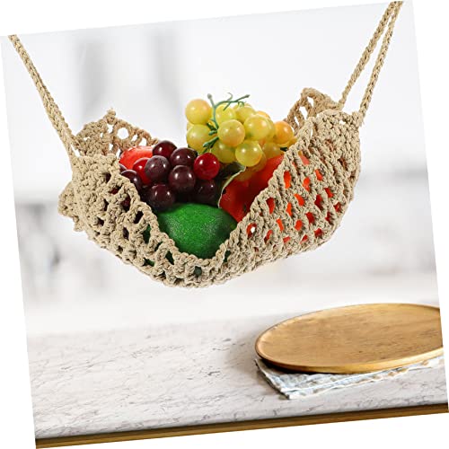 Cesta colgante de frutas multi-funcional que ahorra espacio en encimeras con su diseño único 7