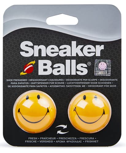 SOFSOLE Sof Sole SneakerBalls HappyFace Shoe Deo Deodorant, Giallo (Yellow), Taglia Unica