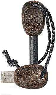 Light My Fire Flint and steel fire starter kit - Army model - 1cm thick ferro rod - Lasts for 12 000 strikes - Emergency whistle included - Made in Sweden with biobased plastics free from BPA