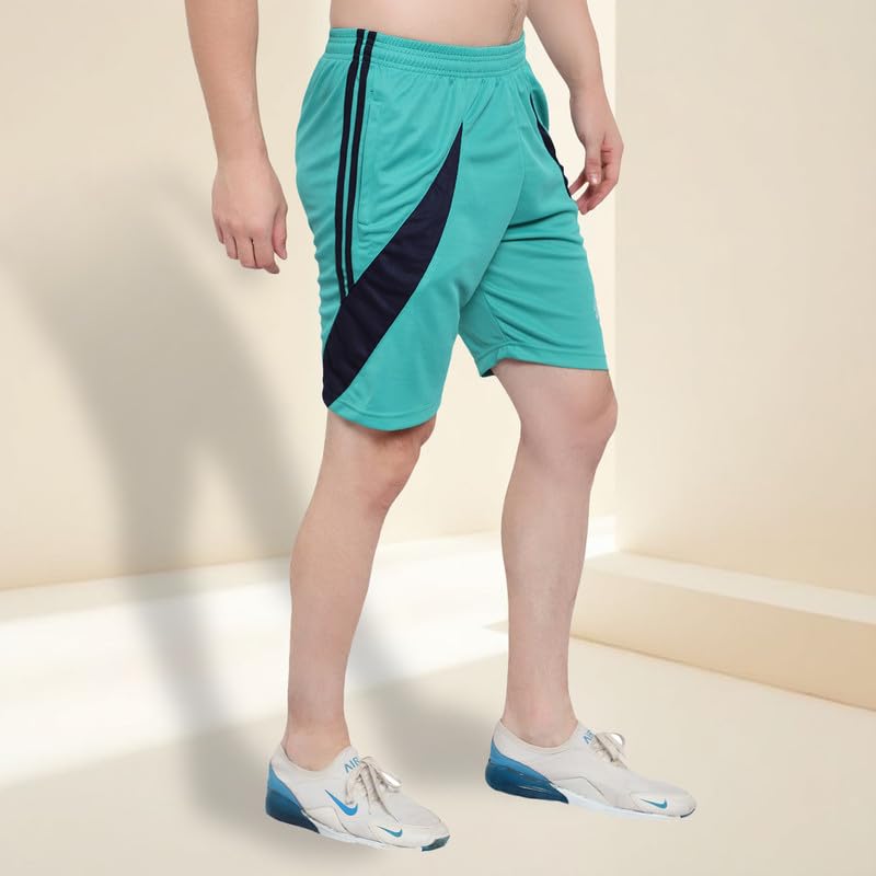 Image of DIA A DIA Men's Gym Shorts with Zipper Pockets Breathable Sports Shorts