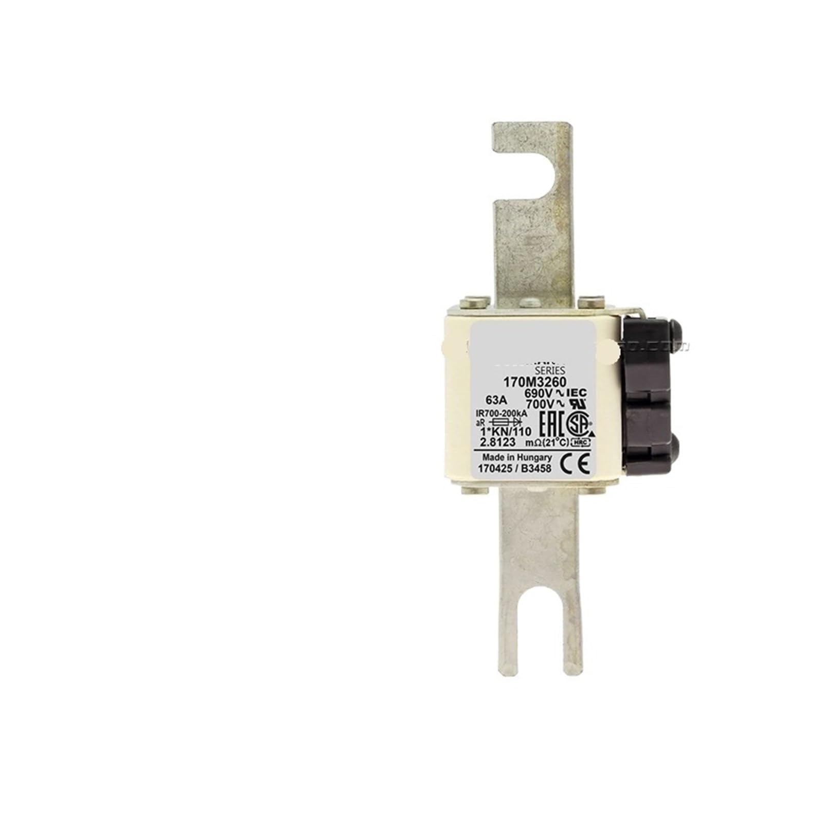 Fusible rapide 170M3246 pour protection de puissance industrielle calibre 170M