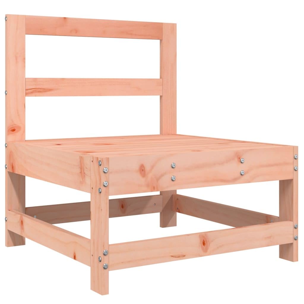 Salon de Jardin modulaire 6 pcs en Bois de Douglas Massif, assises 110 kg par siège, canapé d Angle et Table Basse pour terrasse Patio Jardin détente