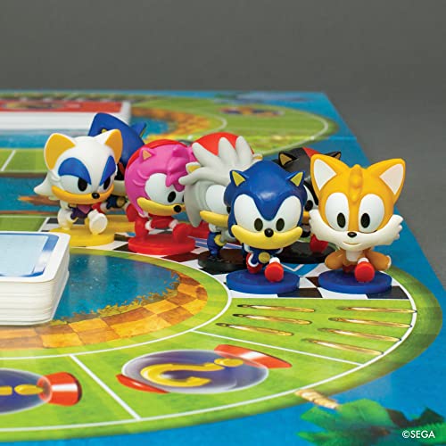 Asmodee - Sonic Super Teams - Jeu Officiel Sega - Jeu de Course avec Sonic Le Hérisson Supersonique - Jeu de Société Famille & Enfants dès 7 Ans - 2 à 4 Joueurs - 20 Min - en Français - Zygomatic