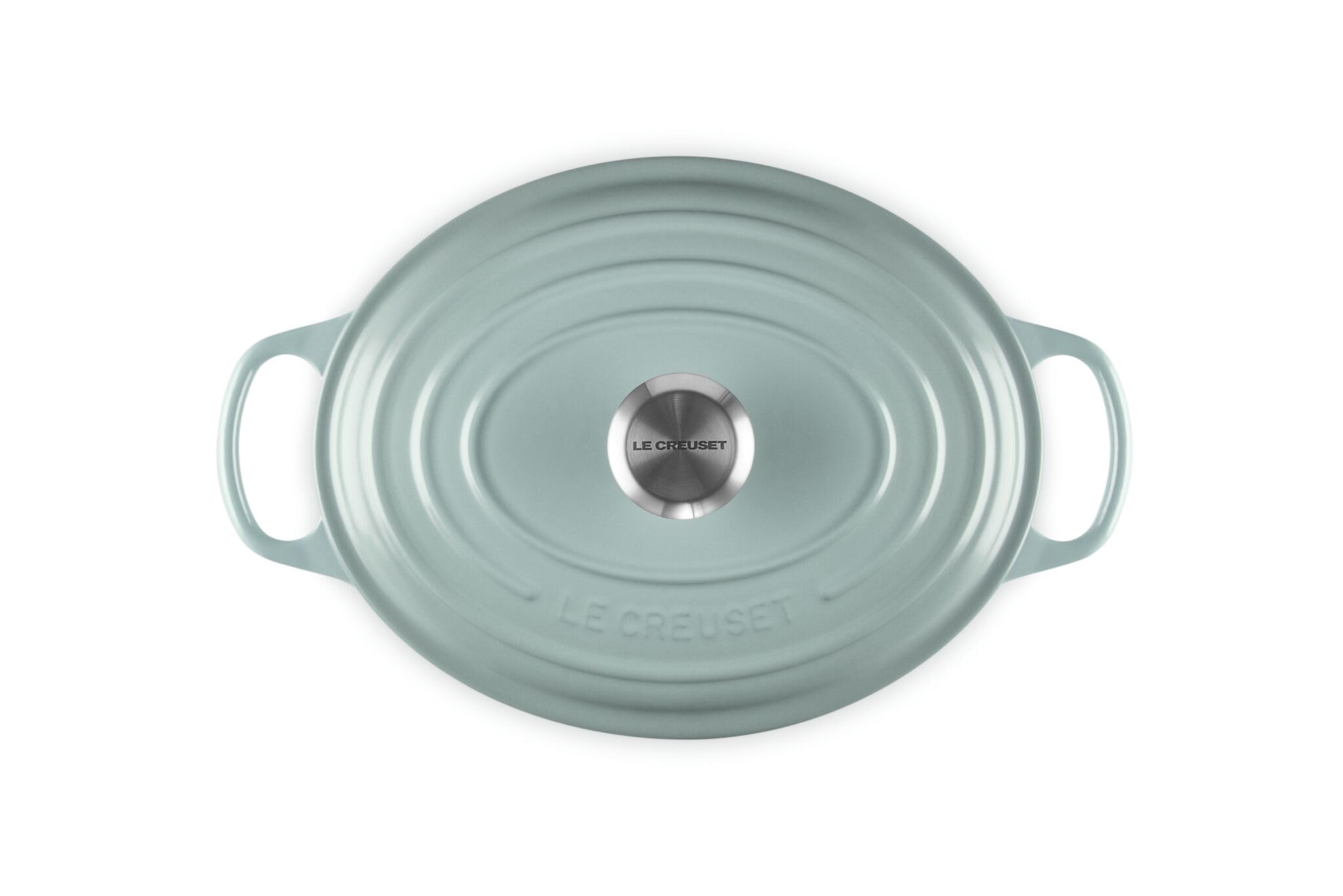 Le Creuset Cocotte en Fonte Émaillée Signature avec Couvercle, 29 cm, Ovale, 4.7 L, 4.675 kg, Sea Salt, 21178297174430