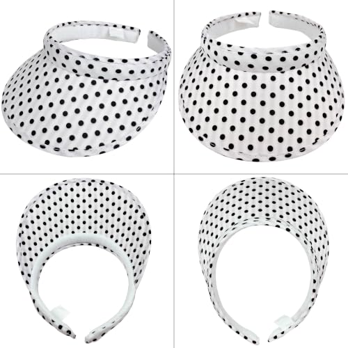 Image of 2 Pack Sun Visor Hats Women Men Clip On Wide Brim Visors Hat Outdoor Sports Golf Beach Travel Tennis Caps