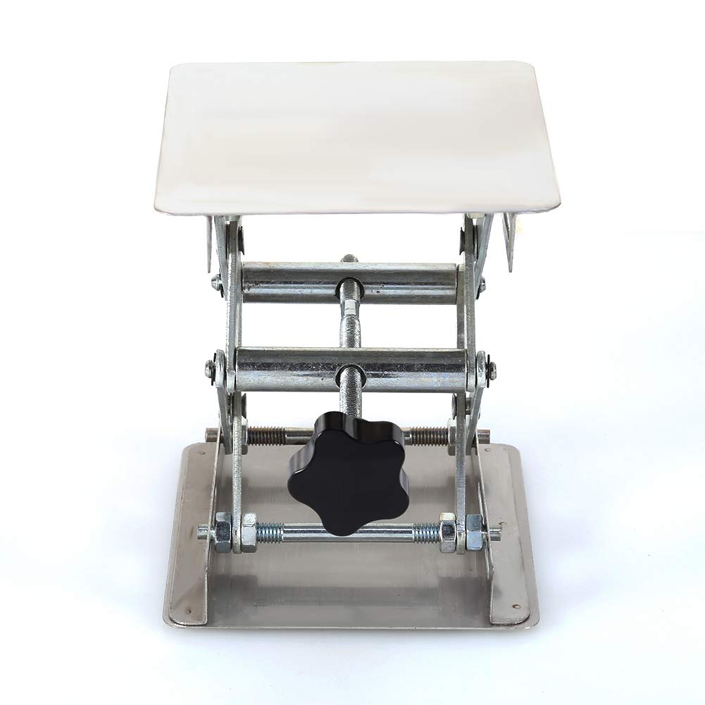 Piattaforma Elevatrice Da Laboratorio In Acciaio - 100x100mm, Altezza Regolabile 45-150mm, Per Esperimenti - Foto 7