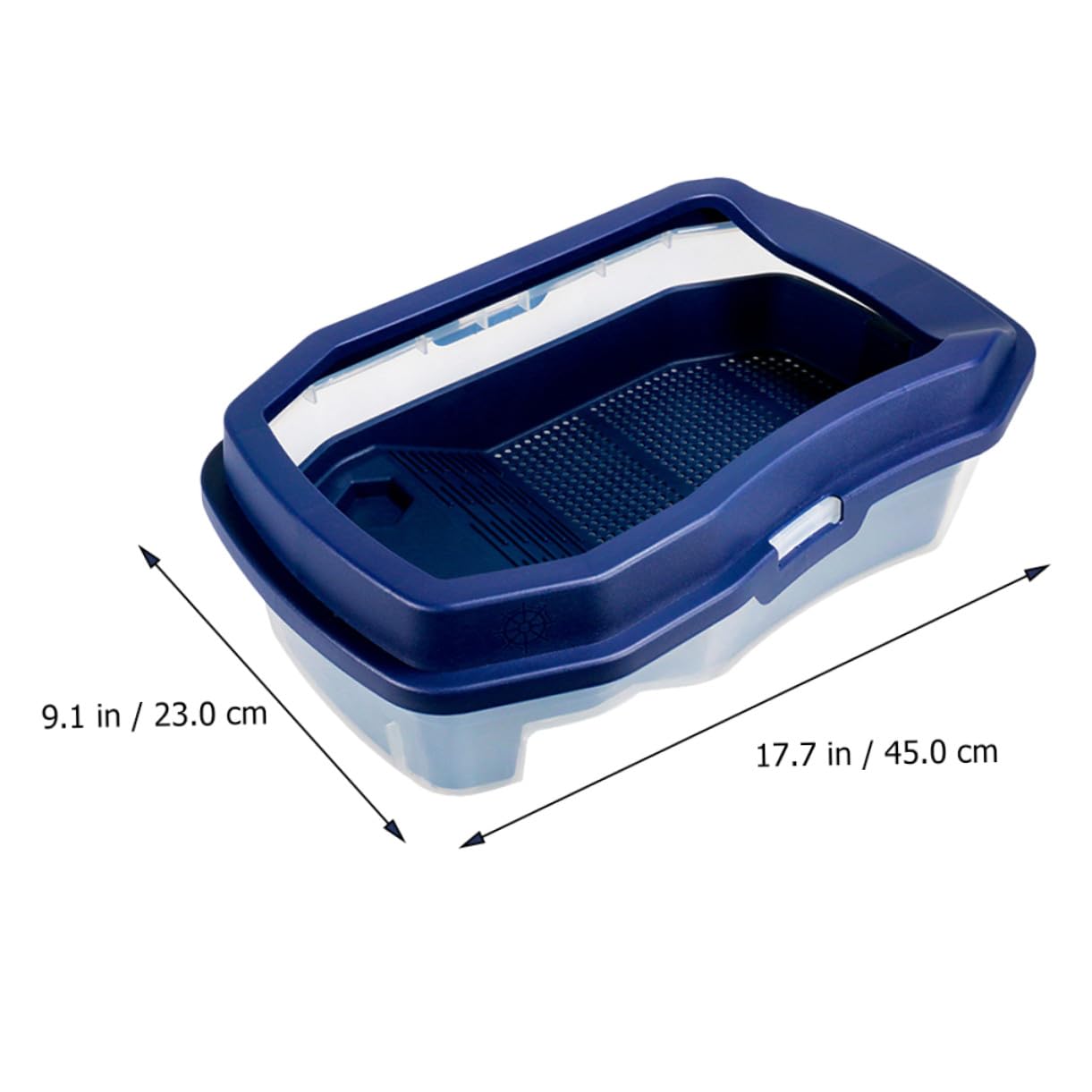SUPVOX Terrario de Tortugas Plataforma de Secado y Tanque de Agua Doble, Plástico Resistente a Golpes y Desgaste para Alimentación y Hibernación