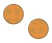 Produktbild AG Design A-CZ-082 Aufkleber Reflektor rund, 3D, Durchmesser 5 cm, 2er-Set - orange