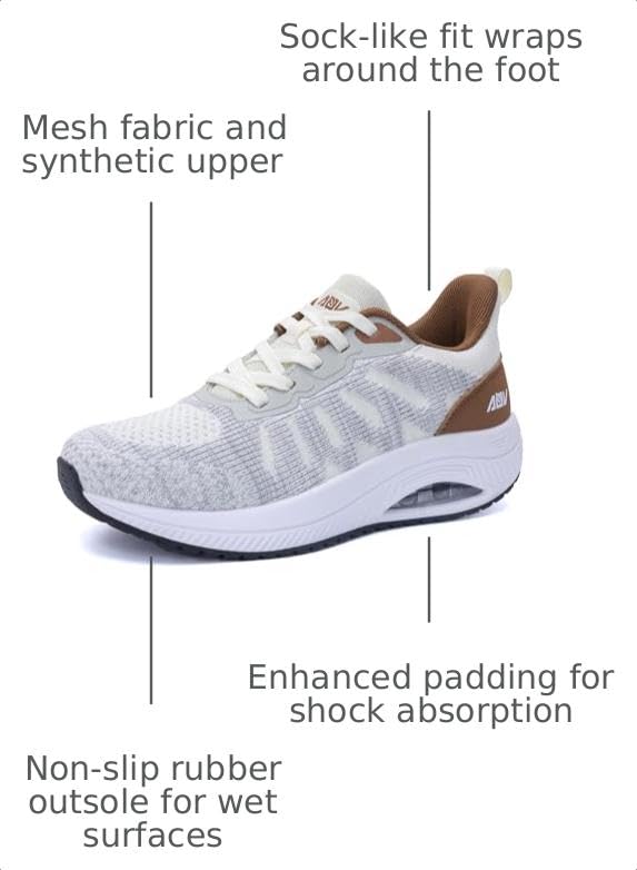 Image of Women Arch Support Walking Shoes Orthotic Plantar Fasciitis Sneakers