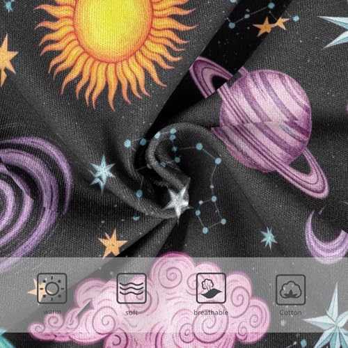 Cute Cartoon Space Planet Underwear Toddler Girl, Girl Underwear, 2T–8 Years3