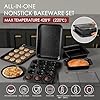Kikcoin 9.5 Inch Nonstick Grill Pan For Stovetop - Indoor Grill With Pour Spouts, Raised Grates For Steak & Vegetables - View #7