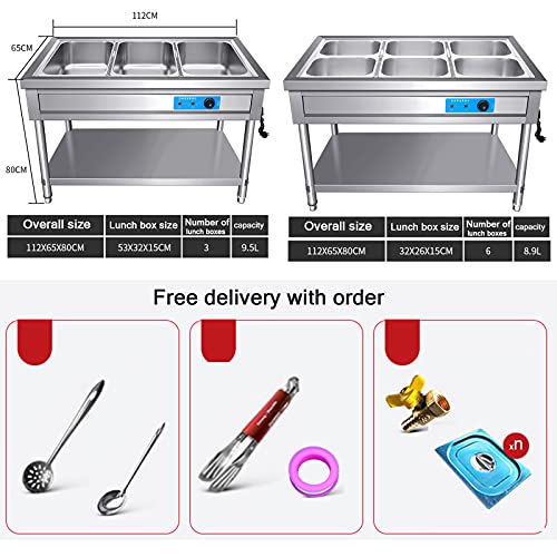 YQJY Elektrische Buffetwärmer Speisenwärmer Warmhalter Essenwärmer Warmhaltebehälter Speisewärmer Gastronomie… – Bild 6