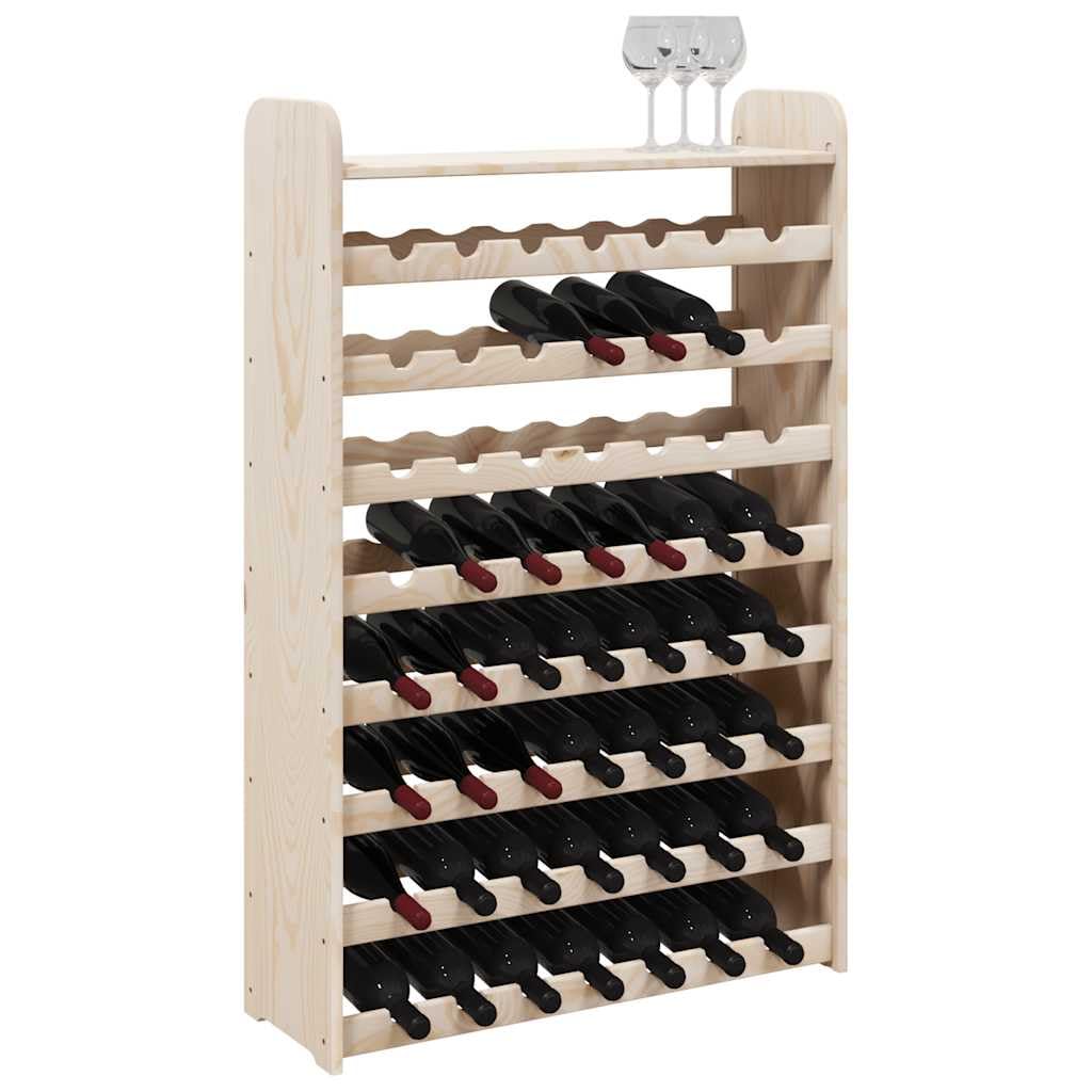 Fengshui Botellero madera maciza de pino 8 niveles 56 botellas
