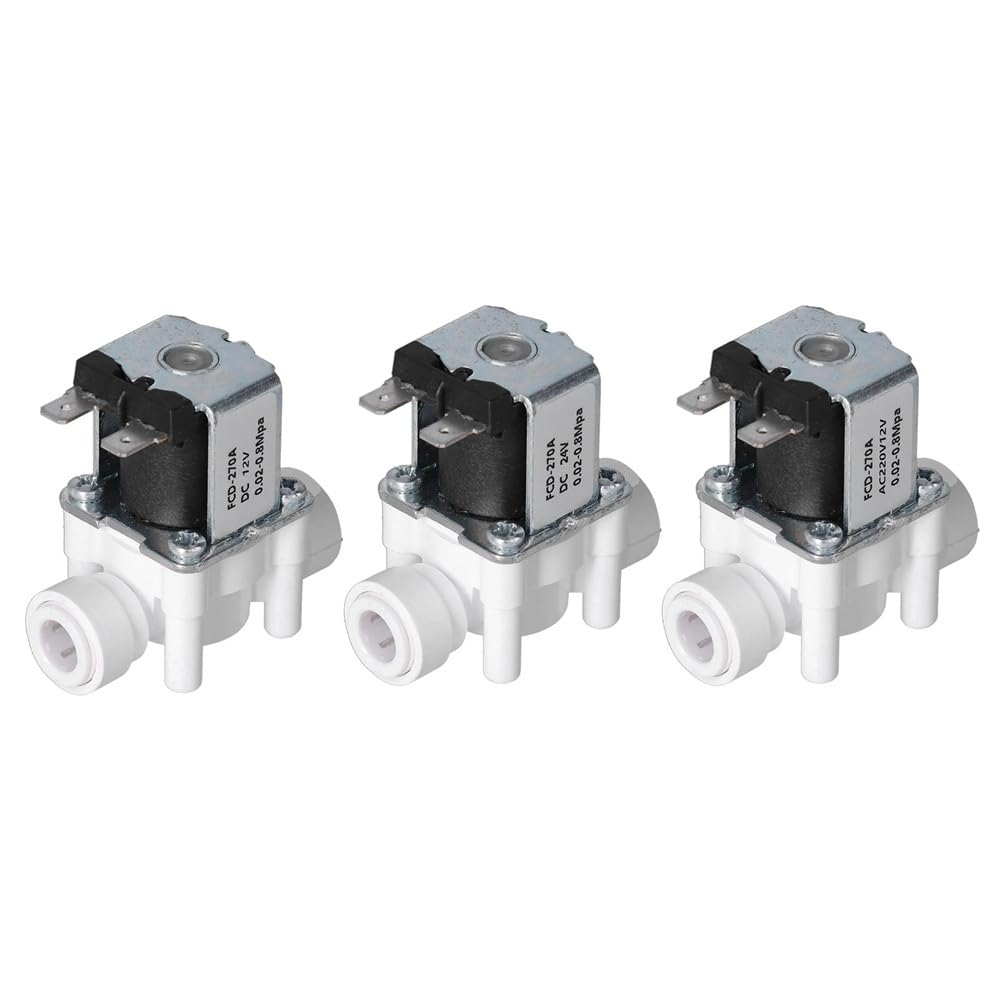 Électrovanne plastique 12V étanche à connexion rapide 3/8''