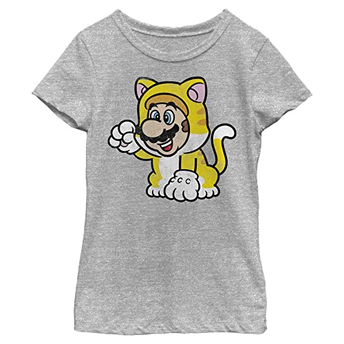 Nintendo Girl's Cat Mario Solo T-Shirt