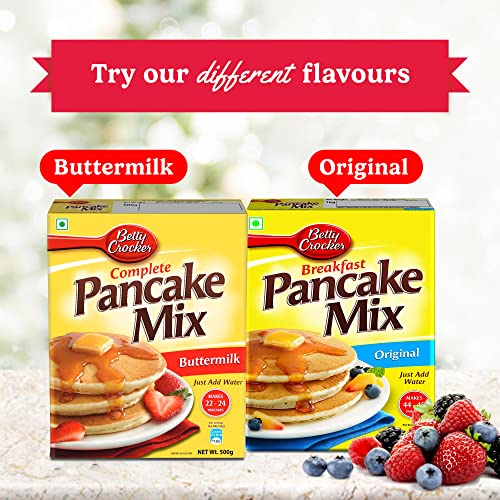 Betty Crocker Buttermilk Pancake Mix|Milk Chocolate Pan Cake Mix For Kids|No-Preservatives|500 Gm - Image 8 thumbnail