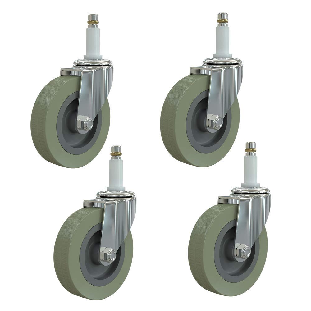 Roulettes pivotantes universelles Robustes M11 3 Pouces pour usines et hôpitaux