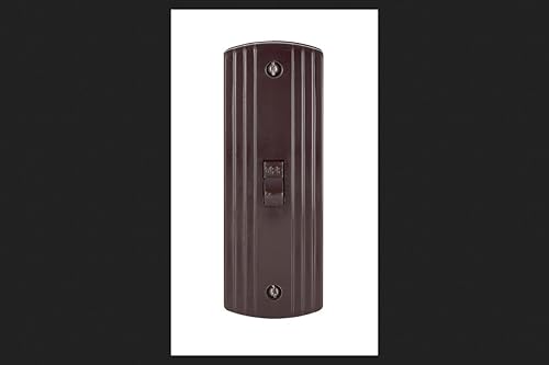 Leviton Interruptor de poste único del soporte superficial 10 A 125 V Brown Csa Carded