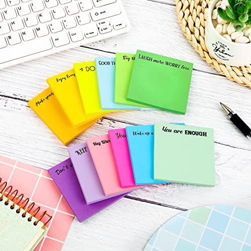 Snapklik.com : 12 Pieces Inspirational Sticky Notes 3 X 3 Inch ...