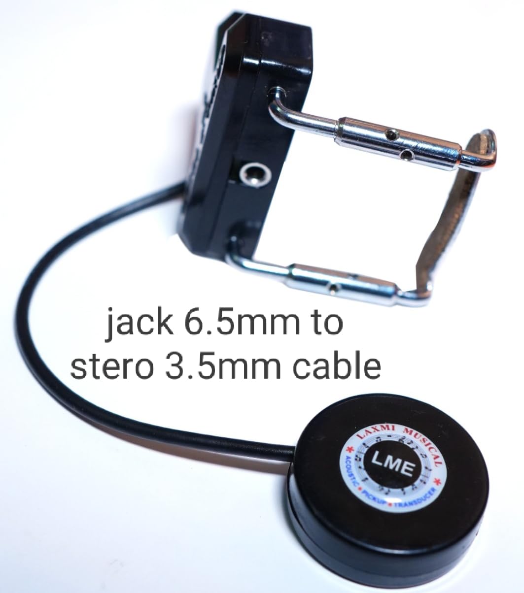 LME Laxmi Musical Electronics - Violin-PIEZO Pickup for Acoustic with Volume Adjustment in Pickup Cable (10.F.T) 3.METRE Cable - Image 7 thumbnail