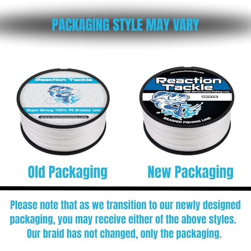 Reaction Tackle Braided Fishing Line Blue Camo 30LB 500yds - Thumbnail 3