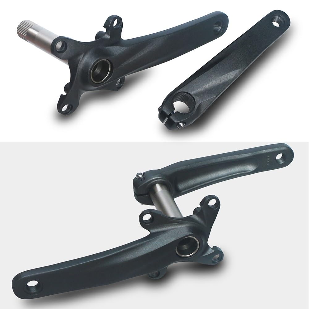 Hollow zintegrowany zestaw korbowy do roweru górskiego rower ze stopu aluminium zestaw korb 64/104BCD 26-36T 28-38T podwójny mechanizm korbowy 170 mm MTB korba