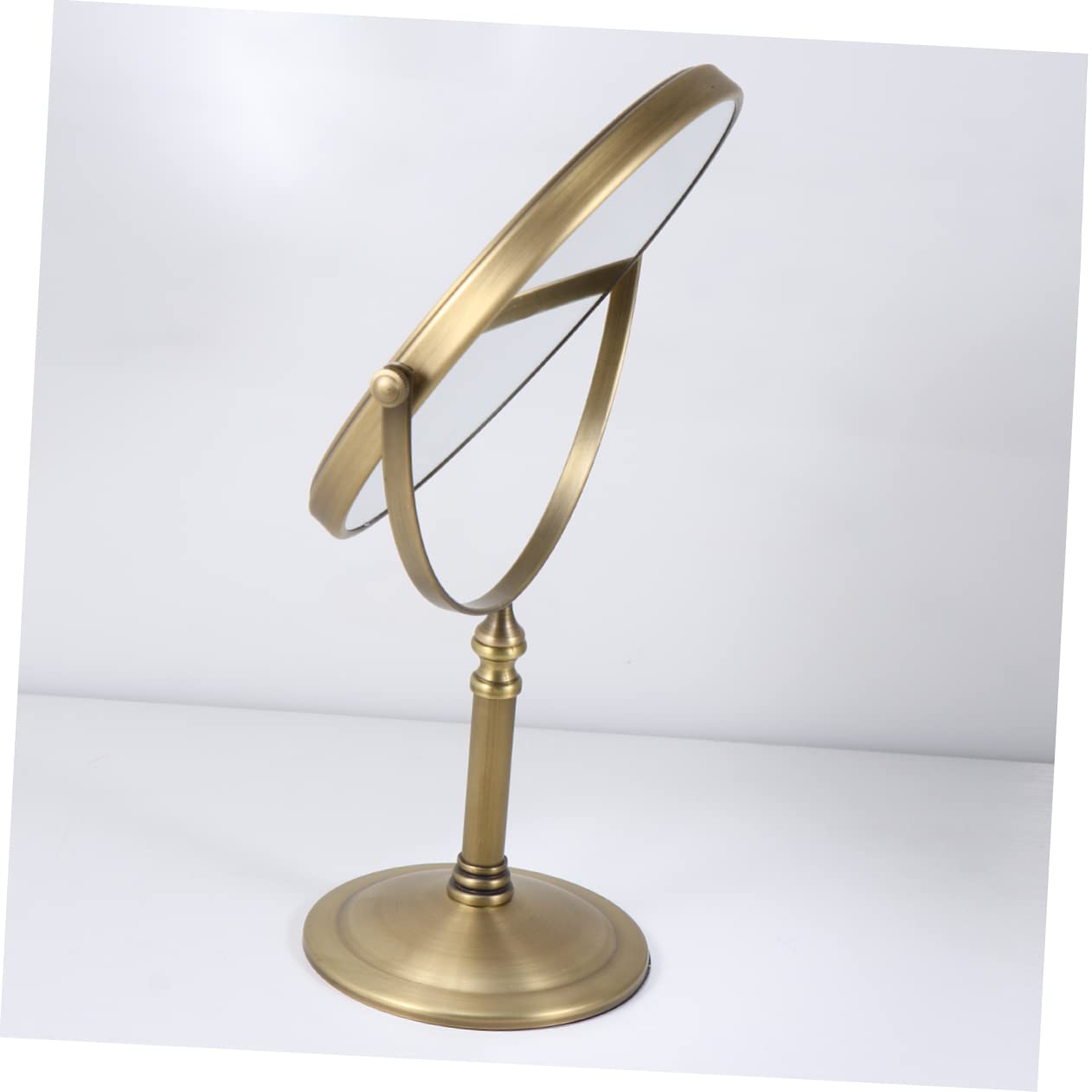Housoutil Espejo De Maquillaje De Mesa De Doble Cara 1 Unidad 6 Pulgadas 3X Aumento para Mujer Uso Tocador Base Antideslizante