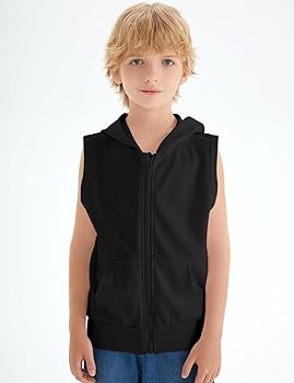 Amazon.com: Spring&Gege Boys' Full Zip Sleeveless Hooded Amazon.com: Spring&Gege Boys' Full Zip Sleeveless Hooded