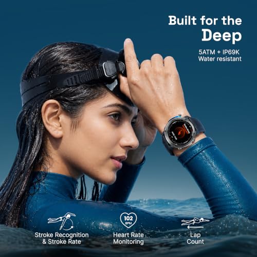 CrossBeats Armour Summit Premium Rugged Smart Watch Black - Image 6