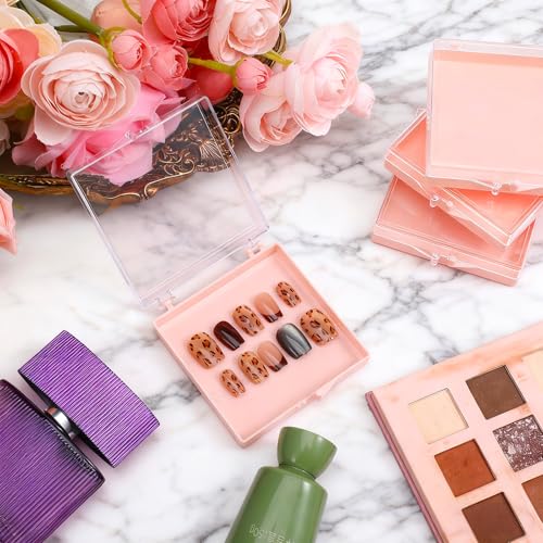 Hpmjz 50 Pack Press on Nail Box Nail Display Storage Box Artificial Nails Organizer Case Nails Packaging with 100 Pcs Adhesive Tapes for Nailart Salon by Hpmjz - Used condition - Image 8