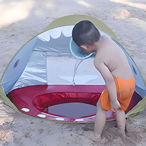 Barraca de praia do bebê com piscina | Abrigo de sol de sombra de | Abrigo de proteção solar portáti