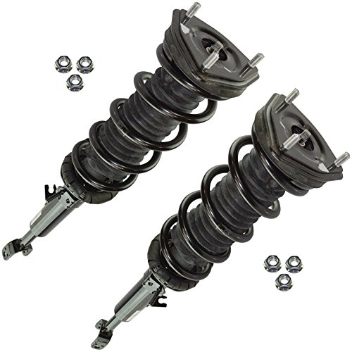 Image of TRQ Front Loaded Quick Complete Shock Strut LH RH Pair 2pc for G35 Coupe 350Z RWD