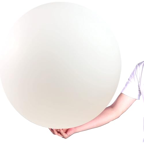Large White Balloons 36 Inches 4 Pack Giant Jumbo Big Thicken Round White Balloon for Wedding Party Decorations