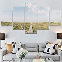 SIGNWIN 5 Panel Canvas Wall Art Modern Art Contemporary Country Dramatic Multicolor Photography Scenic for Home Decorations Ready to Hang - 60
