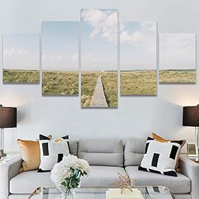 SIGNWIN 5 Panel Canvas Wall Art Modern Art...
