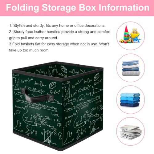 Cube de rangement imprimé science pour jouets et chambre d'enfant