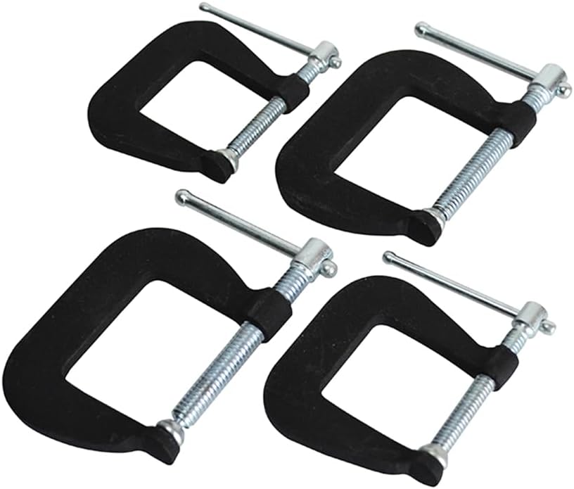 Faithfull CLAMPSET4 Forged Mini Clamp Set, 4 Piece, Multi-Colour, 1