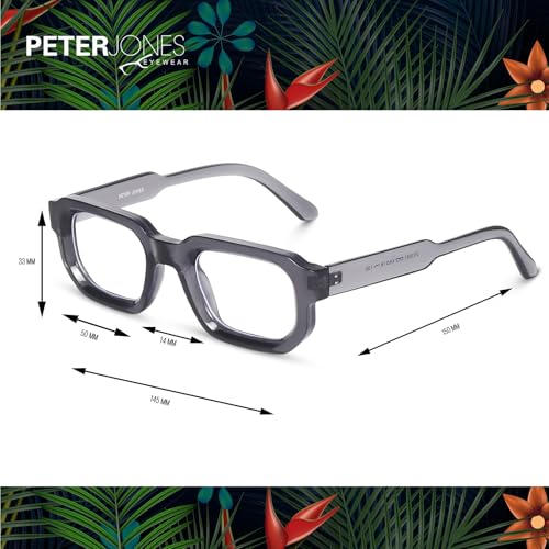 Image of Peter Jones I Zero Power Blue Cut Computer Glasses I Gaming Glasses I UV Protected & Blocks Harmful Rays I Men & Women I Medium Broad Style I AG3887
