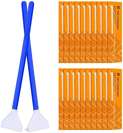 K&F Concept 20 Pack Full-Frame Sensors Cleaning Swabs, DSLR SLR Digital Camera Dry CCD CMOS Clean Swabs Compatible with Nikon Sony Canon DSLR Camera Sensor, 24mm x 20mm