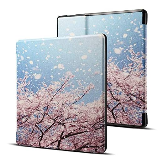 CCOO Capa para Kindle Oasis à prova d'água com recurso de ativação automática apenas para Kindle Oasis de 7 polegadas (10ª geração, versão 2019 e 9ª geração, versão 2017), 55 padrões
