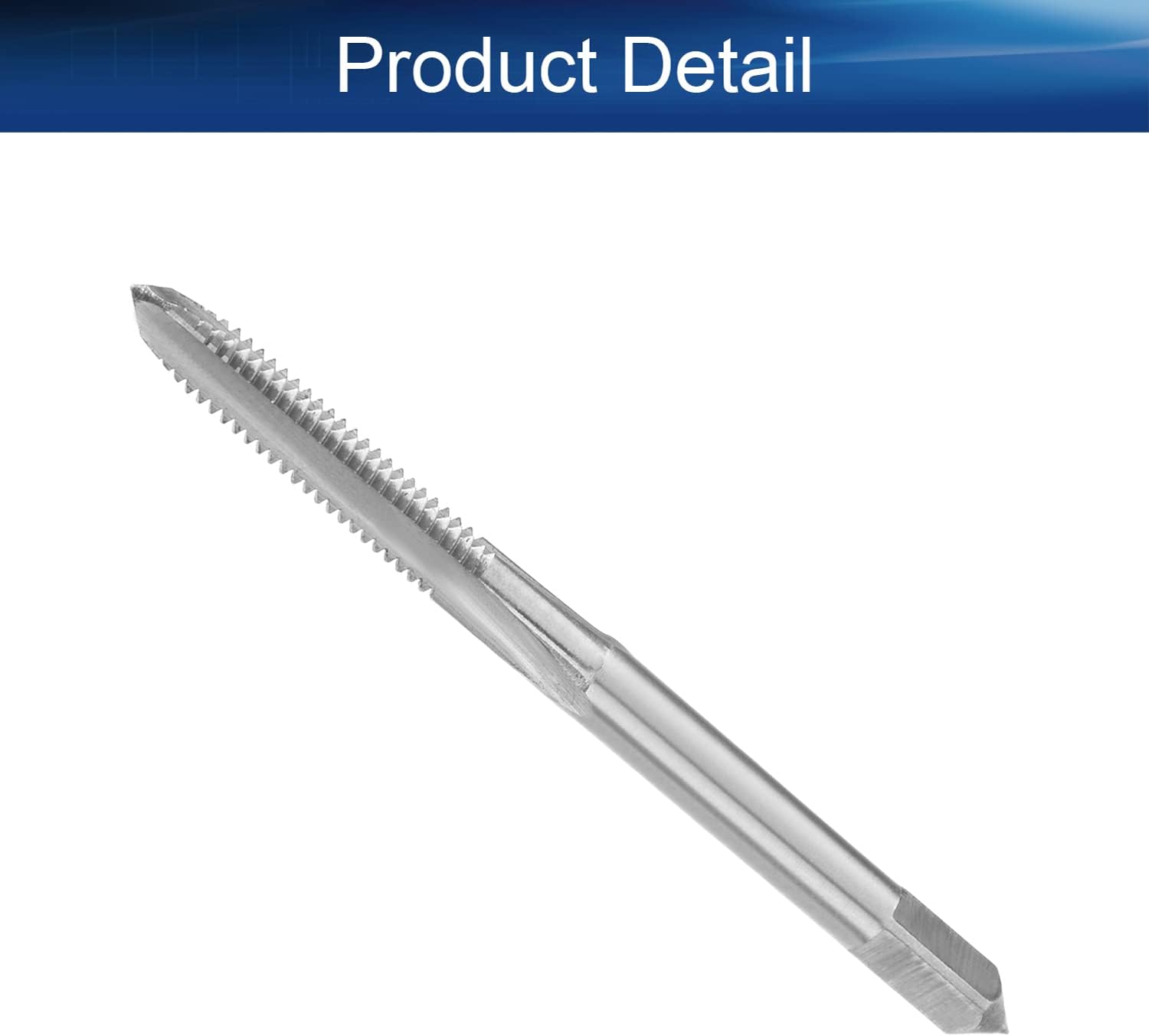 Auniwaig Machine Taps 9/64-40UN Pitch Spiral Flute Tap Uncoated HSS for Tthreading Machine and Electric Drills 1PCS