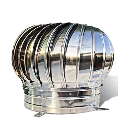 Évent de turbine éolienne en inox 304 avec base en C pour ventilation de toit