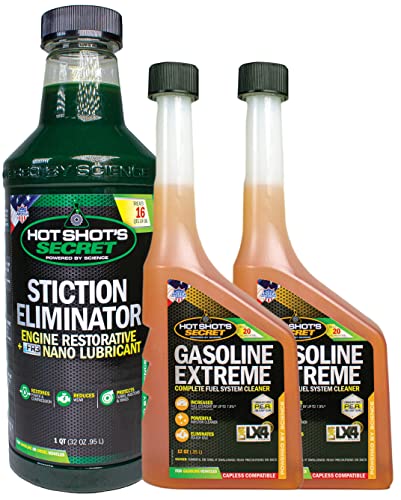 Hot Shot's Secret Big Gasser Duo - Stiction Eliminator (32 Oz) And Gasoline Extreme (12 Oz) #TOP13